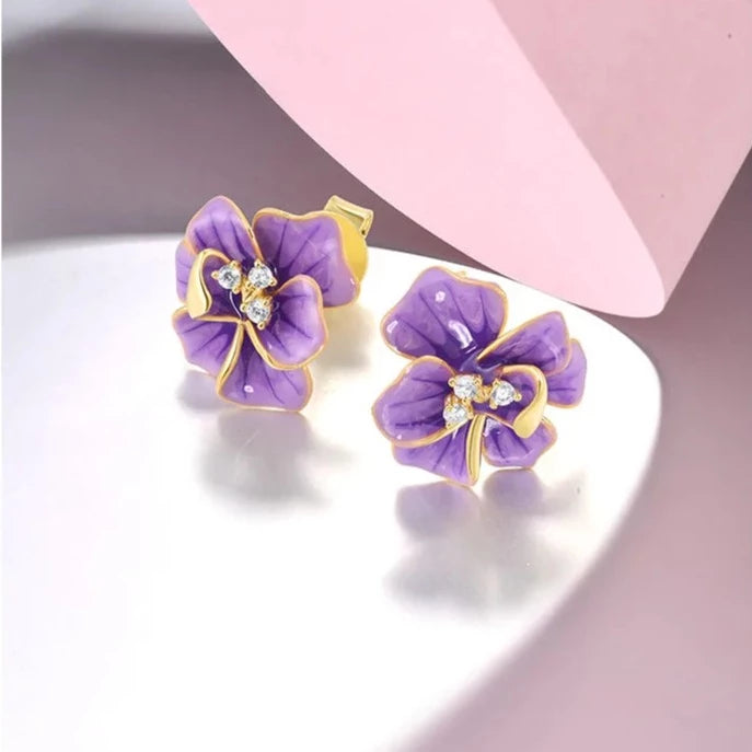 Orecchini Fresia in Argento 925