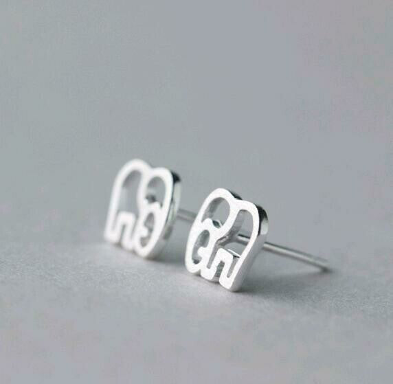 Orecchini Elefantino in Argento 925