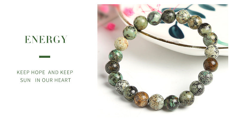 Bracciale con Turchese d'Africa - EkoWorld Jewels Bracciale