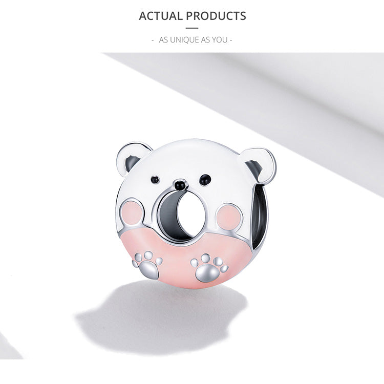 Charm Orso Ciambella in Argento 925 - EkoWorld Jewels Charm