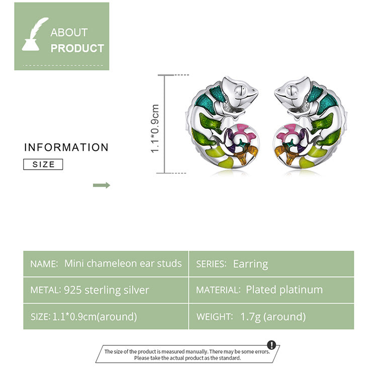 Orecchini Camaleonte in Argento 925 - EkoWorld Jewels Orecchini