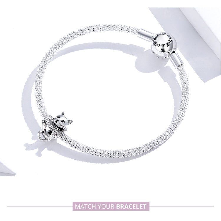 Charm Gatto in Argento 925 - EkoWorld Jewels Charm