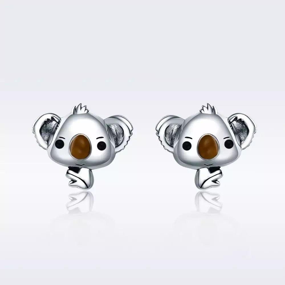 Orecchini Koala in Argento 925 - EkoWorld Jewels Orecchini
