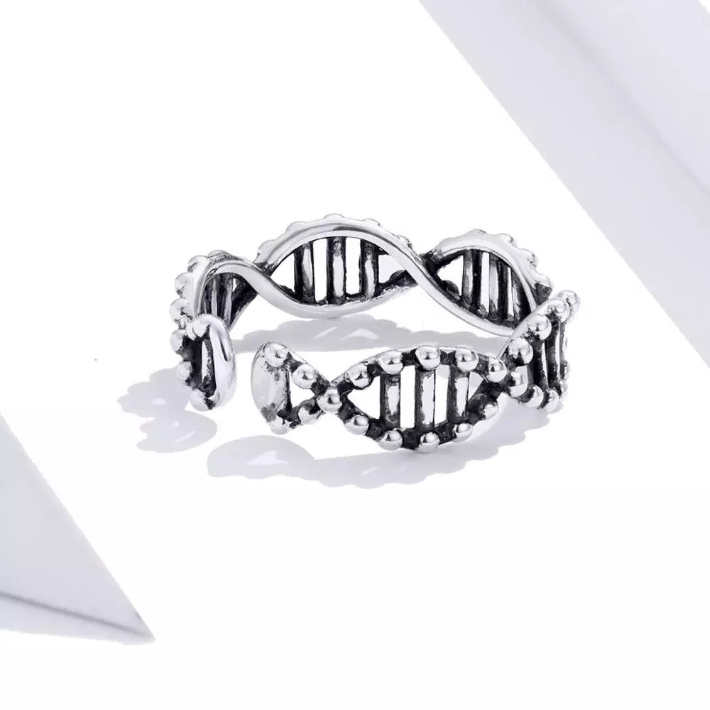 Anello DNA in Argento 925 - EkoWorld Jewels Anello