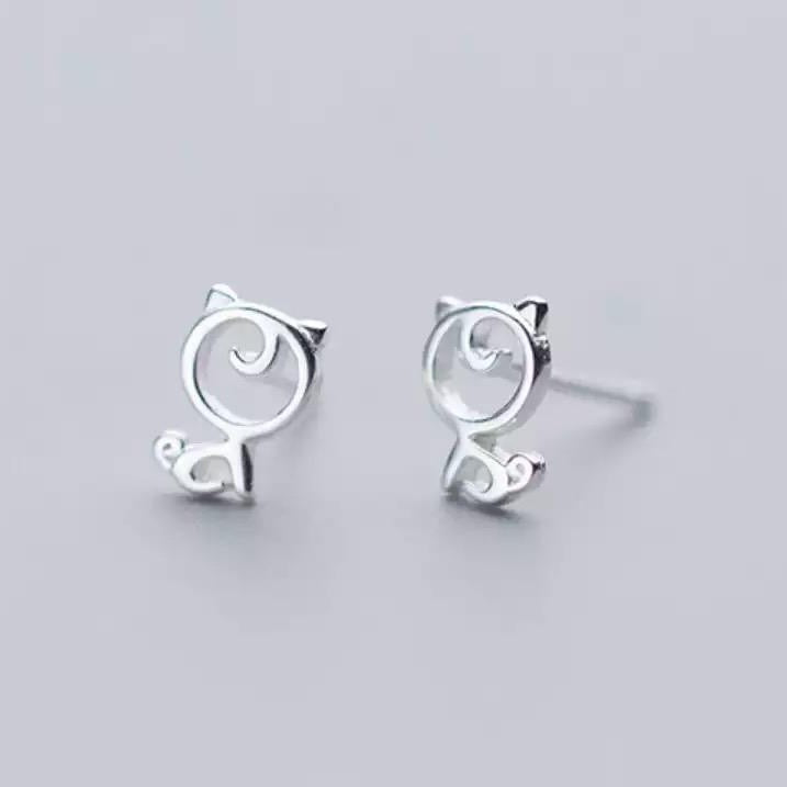 Orecchini Gattino in Argento 925 - EkoWorld Jewels Orecchini