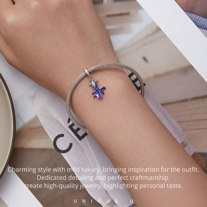 Charm Carpa Koi in Argento 925 e Zirconi - EkoWorld Jewels Charm