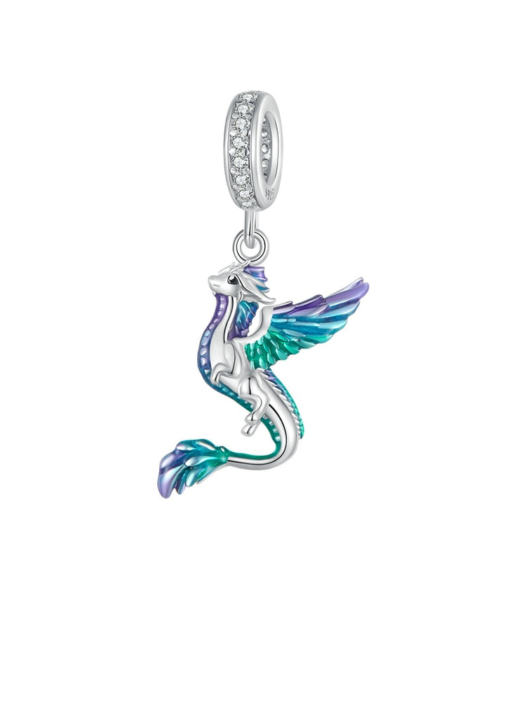 Charm Pavone in Argento 925 e Zirconi - EkoWorld Jewels Charm