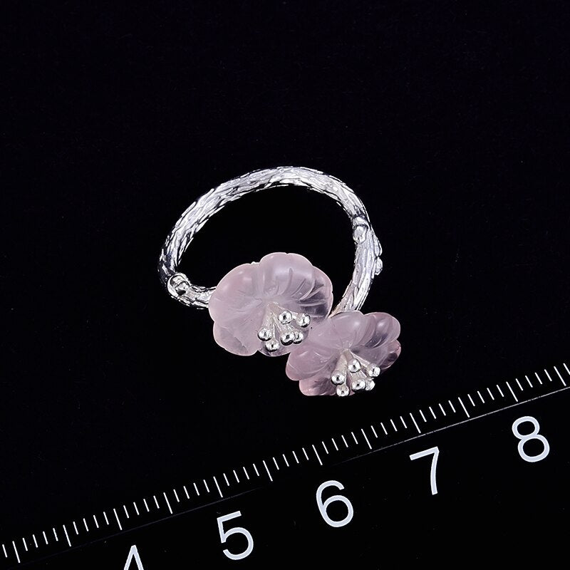 Anello Skeleton in Argento 925 e Cristallo Naturale - EkoWorld Jewels Anello