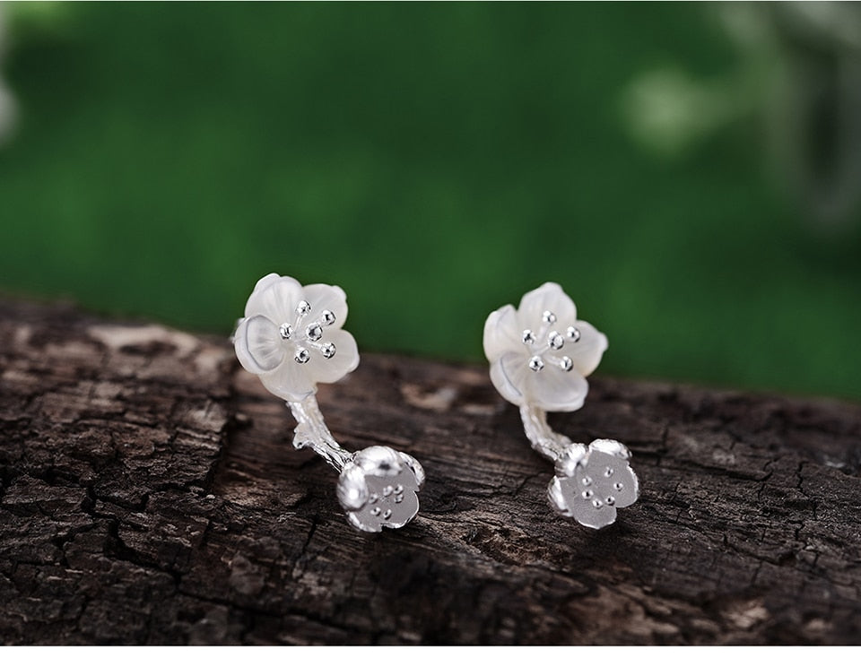 Orecchini Begonia in Argento 925 - EkoWorld Jewels Orecchini