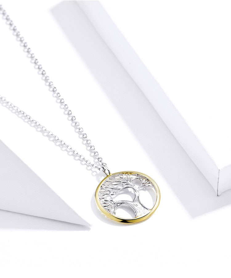 Collana Albero della Vita in Argento 925 ed Oro - EkoWorld Jewels Collana