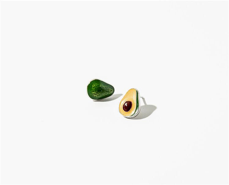 Avocado Earrings in 925 Silver