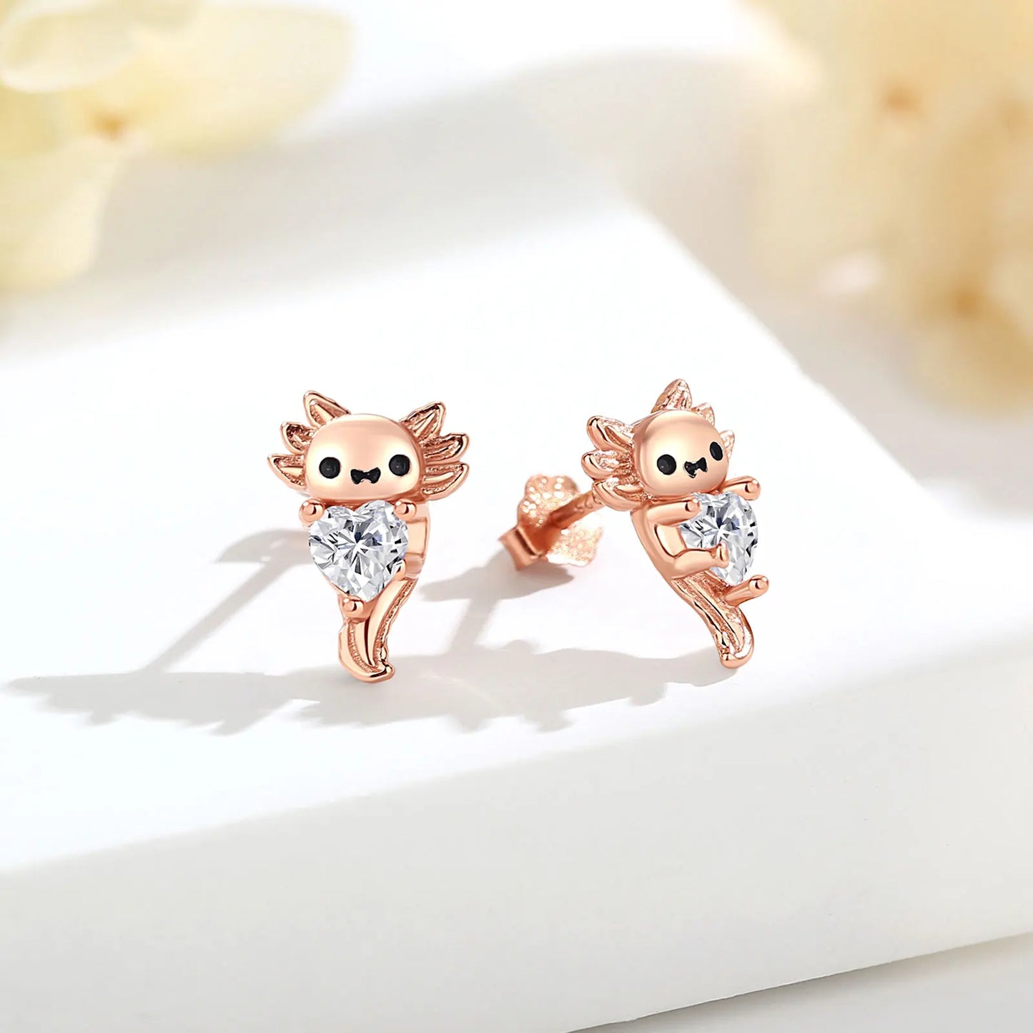 Orecchini Axolot in Argento 925 e Zirconi