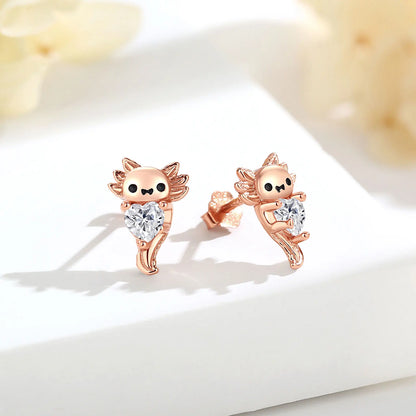 Orecchini Axolot in Argento 925 e Zirconi