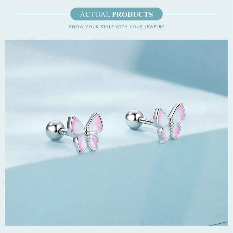 Butterfly Earrings in 925 Silver