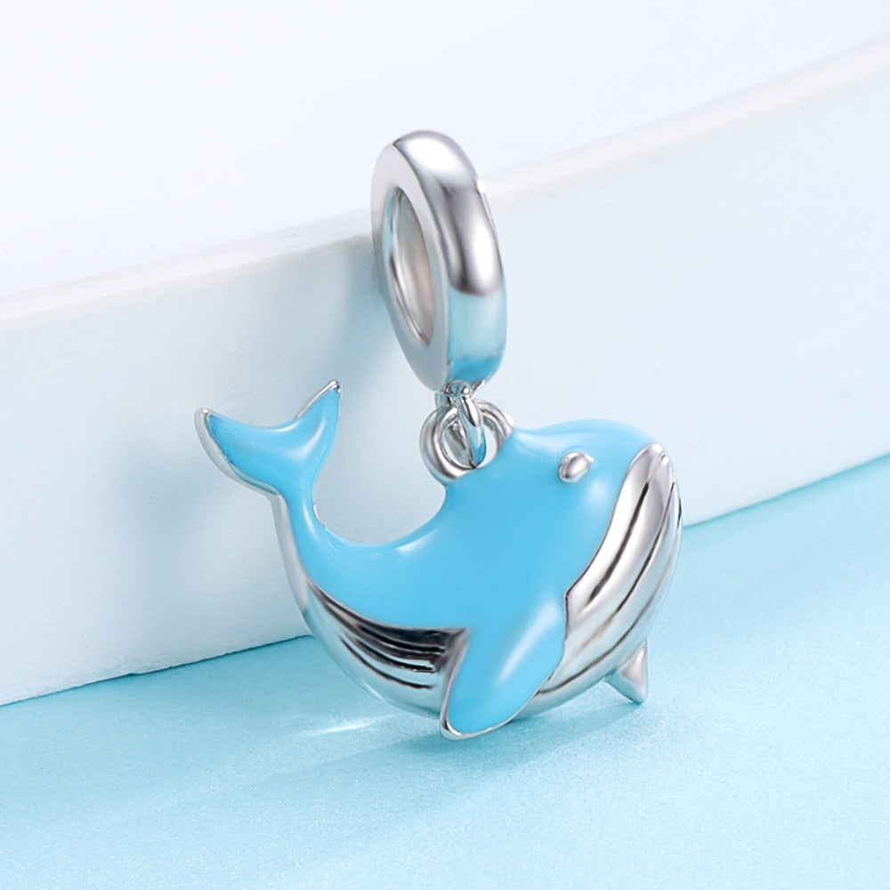 Whale Charm in 925 Silver