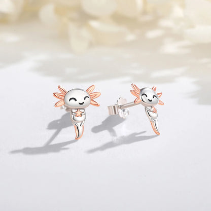 Orecchini Axolot in Argento 925 e Zirconi