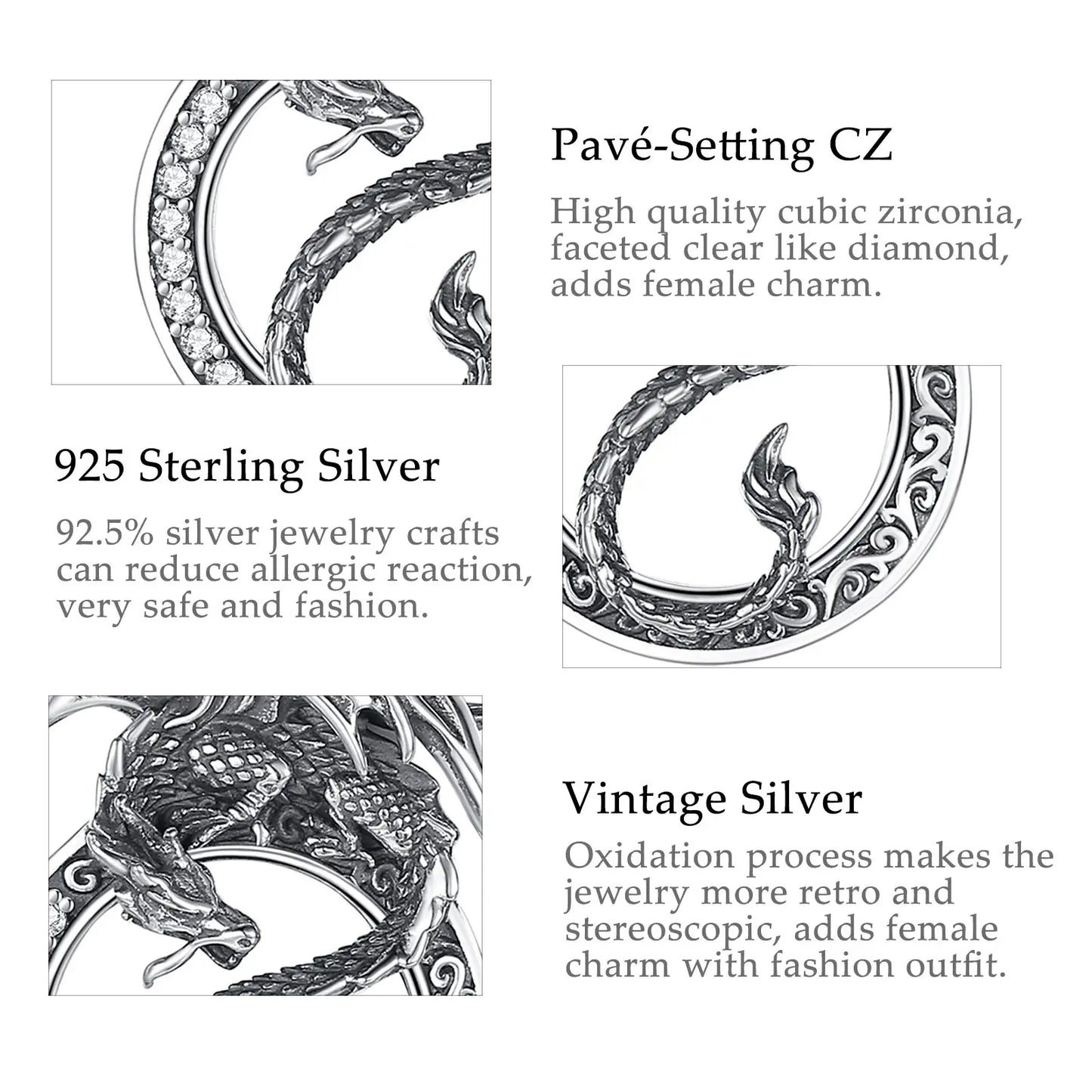 Collana Drago in Argento 925