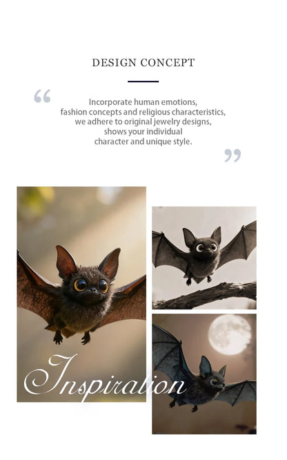 Orecchini Pipistrello in Argento 925