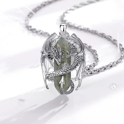 Collana Drago in Argento 925 e Labradorite