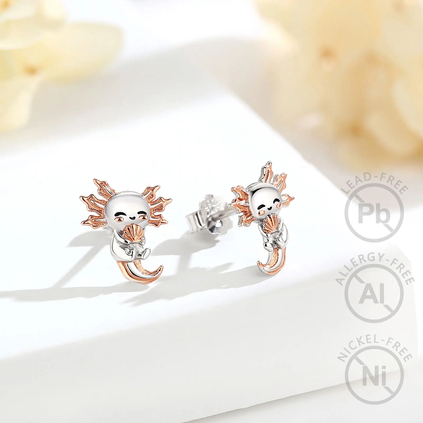 Orecchini Axolot in Argento 925 e Zirconi