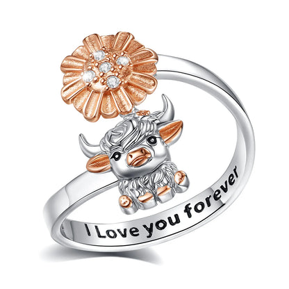 Anello Toro in Argento 925