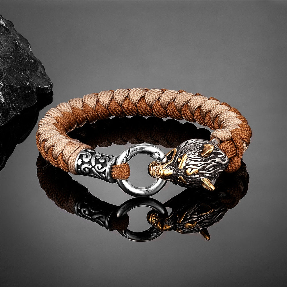 Wolf Bracelet in Stainless Steel