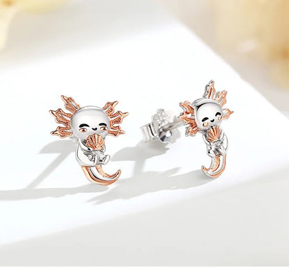 Orecchini Axolot in Argento 925 e Zirconi