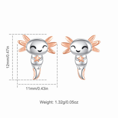 Orecchini Axolot in Argento 925 e Zirconi