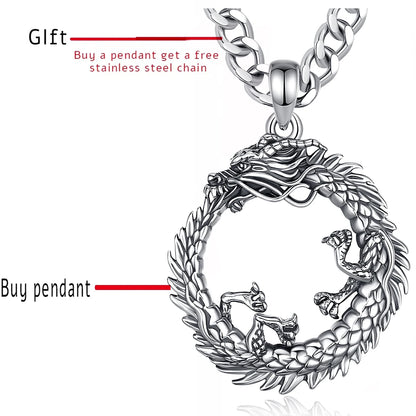 Collana Drago in Argento 925