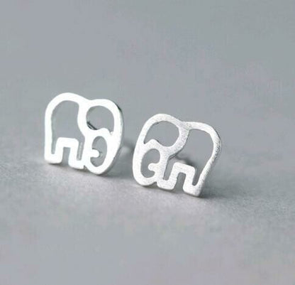 Baby Elephant 925 sterling silver earrings