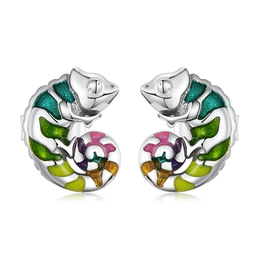 Orecchini Camaleonte in Argento 925 - EkoWorld Jewels Orecchini