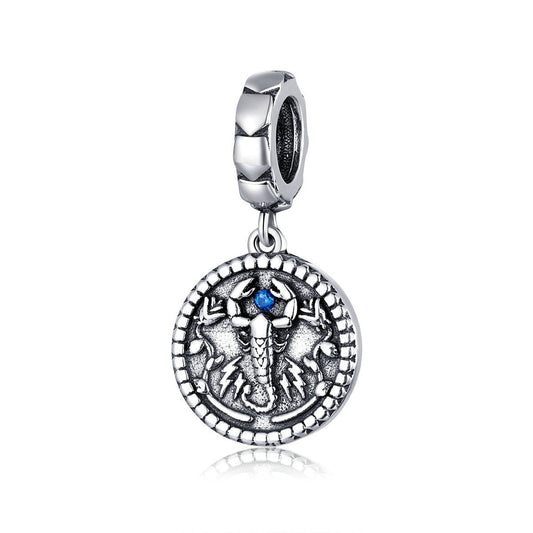 Charm Scorpione in Argento 925 e Zircone - EkoWorld Jewels Charm