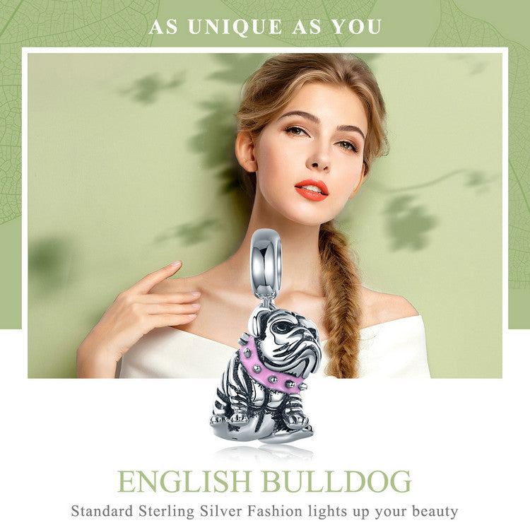 Charm Bulldog in Argento 925 - EkoWorld Jewels Charm