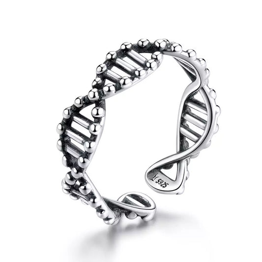 Anello DNA in Argento 925 - EkoWorld Jewels Anello