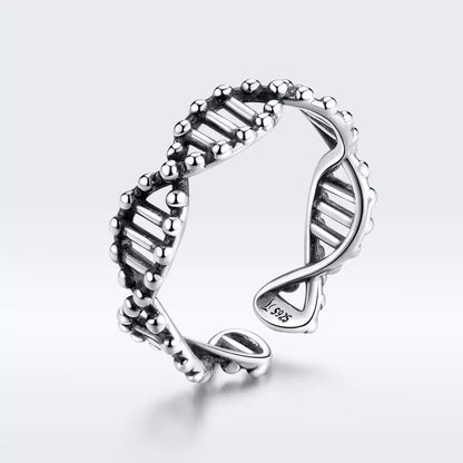 Anello DNA in Argento 925 - EkoWorld Jewels Anello