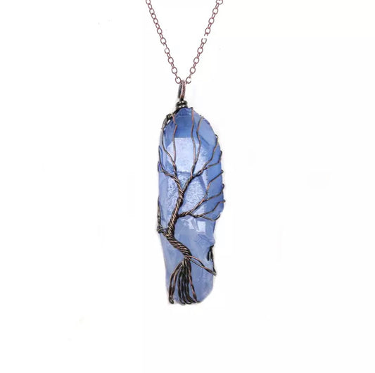 Collana Albero della Vita in Rame con Blu Notte - EkoWorld Jewels Collana
