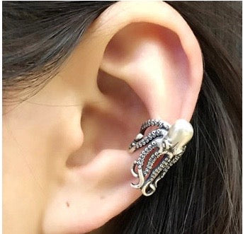 Octopus 925 sterling silver earrings