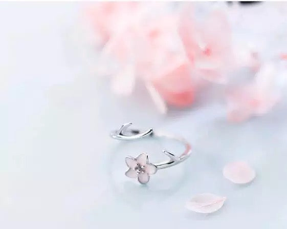 Anello Fiore di Sakura in Argento 925 - EkoWorld Jewels Anello