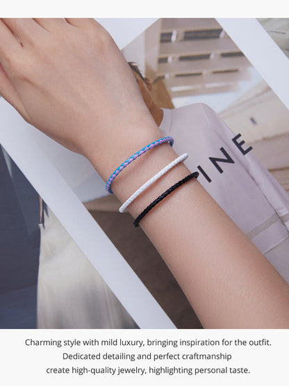 Copy of the Leather Bracelet in Silver 925