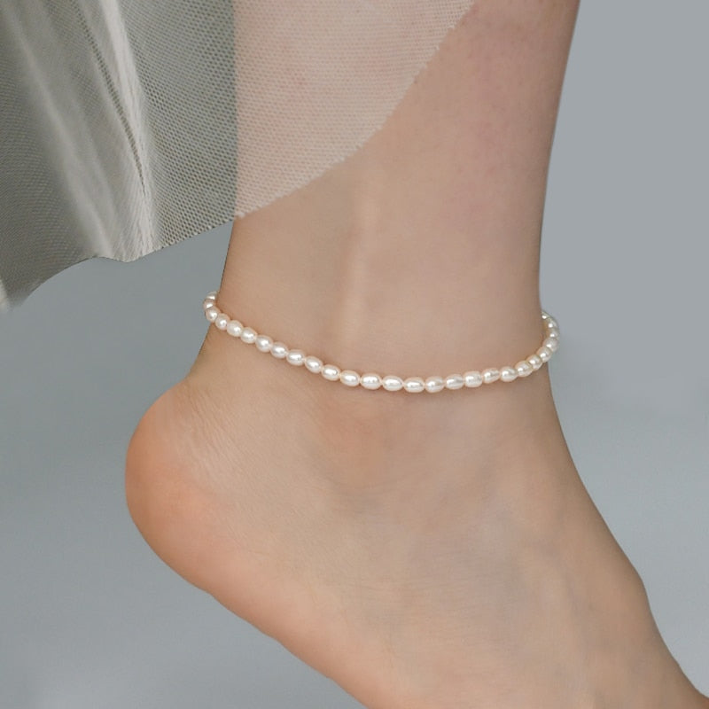Cavigliera con Perle Naturali - EkoWorld Jewels Cavigliera