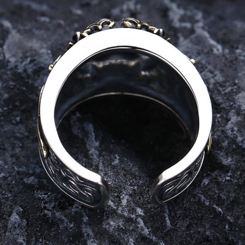 Tiger Ring in 925 Silver