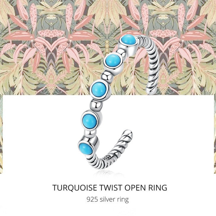 Anello in Argento 925 e Turchese - EkoWorld Jewels Anello