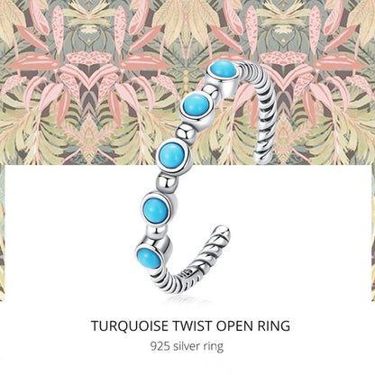 Anello in Argento 925 e Turchese - EkoWorld Jewels Anello