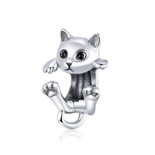Charm Gatto in Argento 925 - EkoWorld Jewels Charm