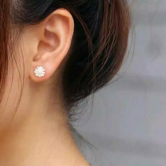 Daisy 925 sterling silver earrings