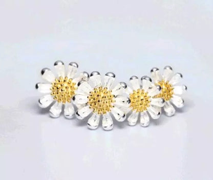 Daisy 925 sterling silver earrings