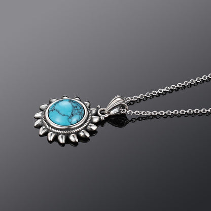 Turquoise Necklace in 925 Silver