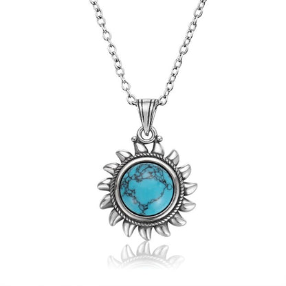 Turquoise Necklace in 925 Silver