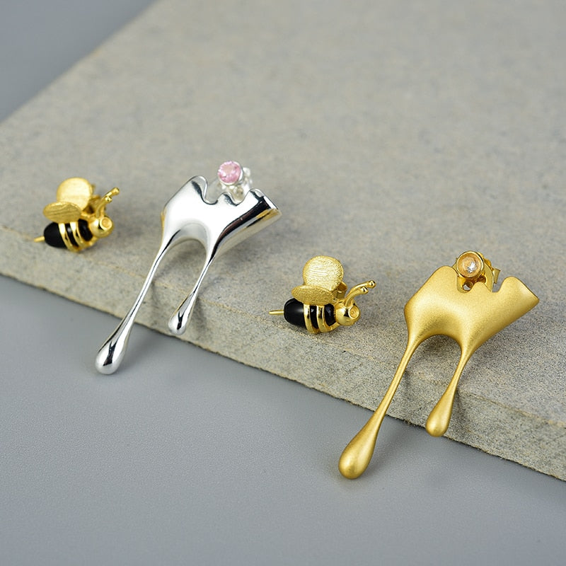 Set Ape con Miele in Argento 925 ed oro - EkoWorld Jewels Set
