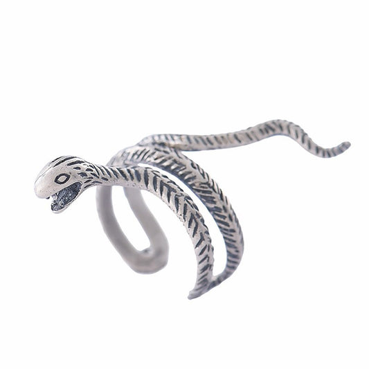 Anello Serpente in Argento Antico 925 - EkoWorld Jewels Anello